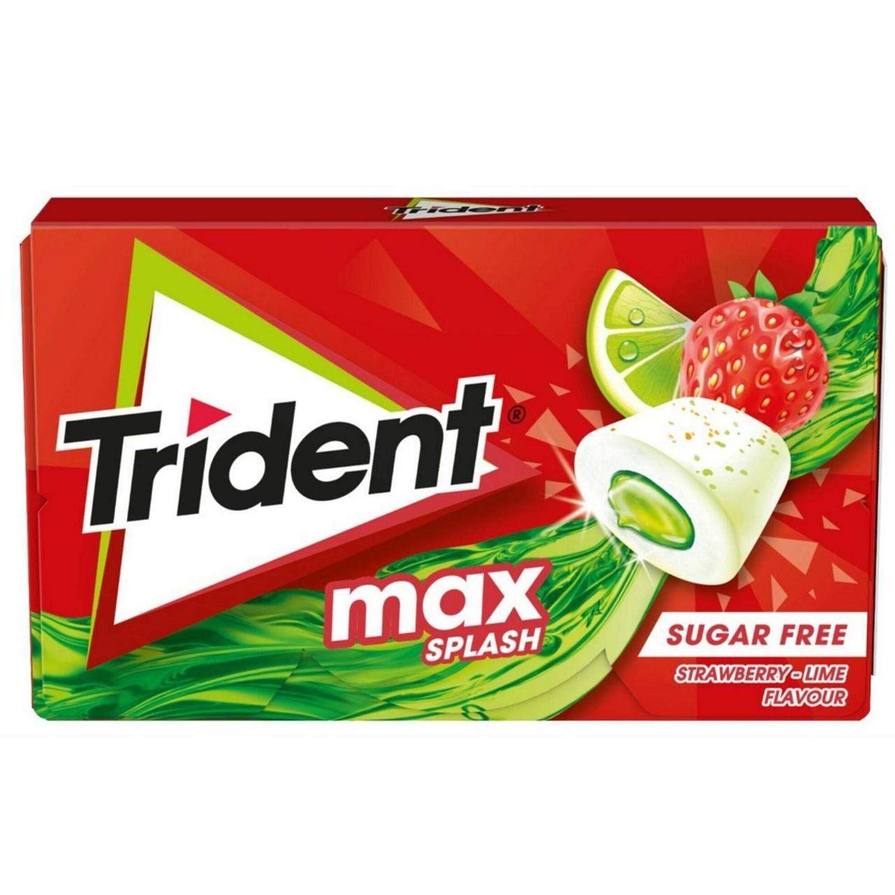Купить Жвачка Trident Max Splash (Клубника и лайм), цена 69 ₴ — Prom.ua ...