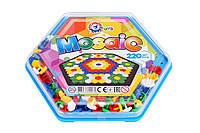 Детская универсальная настольная игровая мозаика Разноцветный мир ТехноК красочная мозаика для ребенка