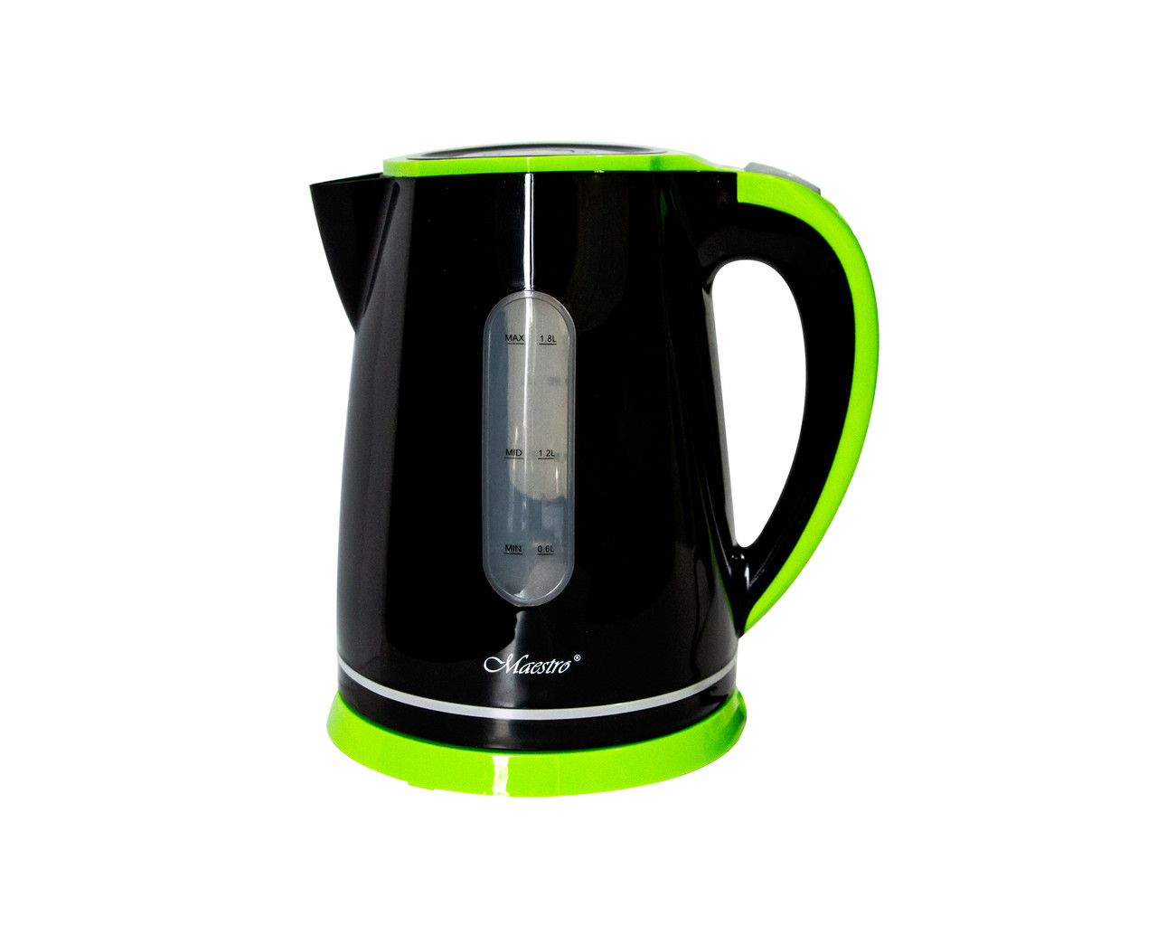 Електричний чайник Maestro Чорний з лаймом, фото 1