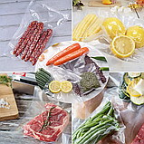 Пакети для вакууматора рифлені в рулоні Rotex RVSA28-5 28x500 см гофровані для вакуумної упаковки, фото 7