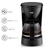 Крапельна кавоварка RAF R.100 650 Вт 750 мл зі скляною колбою, фото 4