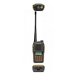 Рація професійна дводіапазонна Baofeng UV-6R портативна з вбудованим FM радіоприймачем чорна, фото 4