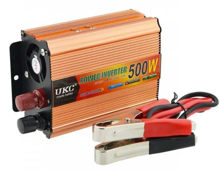 Перетворювач постійного струму 500W UCK-500W AC\DC інвертор для автомобіля 12В-220В (з браком, під ремонт)