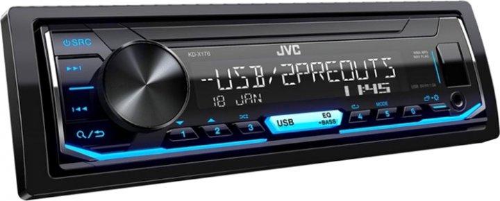Автомобільна Bluetooth-магнітолога JVC KD-X176 мультимедійний центр універсальний