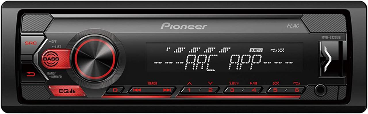 Автомобільна Bluetooth магнітола Pioneer MVH-S120UB мультимедійний центр універсальний