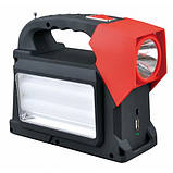 Потужний світлодіодний акумуляторний ліхтар прожектор Yajia YJ-1903T(SY)K переносний ліхтар для охорони, фото 2