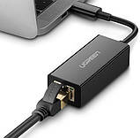 Перехідник to Ethernet Ugreen US236 USB Type-C to 10/100/1000Mbps Ethernet Adapter, фото 2