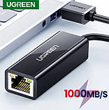 Перехідник to Ethernet Ugreen US236 USB Type-C to 10/100/1000Mbps Ethernet Adapter, фото 4