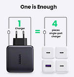 Універсальний портативний швидкий зарядний пристрій Ugreen CD226 GaN 100 W 3C1A на 4 USB, фото 2