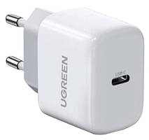Зарядний пристрій UGREEN CD241 USB Type-C 20W Mini PD PD3.0 Fast Charger 3A Білий