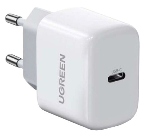 Зарядний пристрій UGREEN CD241 USB Type-C 20W Mini PD PD3.0 Fast Charger 3A Білий, фото 1