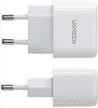 Зарядний пристрій UGREEN CD241 USB Type-C 20W Mini PD PD3.0 Fast Charger 3A Білий, фото 3
