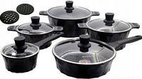 Набор кастрюль с крышками и сковородой EdelHoff EH-7965 набор кухонный 11 предметов посуда для кухни