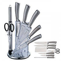 Набор ножей для кухни Maestro MR 1412 8в1 кухонные ножи из нержавеющей стали на вращающейся подставке
