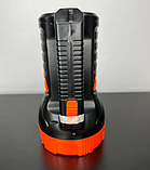 Потужний світлодіодний акумуляторний ліхтар прожектор WD-543 переносний ліхтар для охорони, фото 2