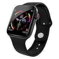 Умные смарт спортивные сенсорные часы мужские Smart Watch W4 пульсоксиметр фитнес трекер влагозащита черный