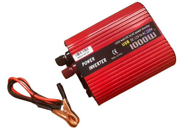 Перетворювач постійного струму Wimpex 1000W інвертор для автомобіля 12В-220В, фото 1