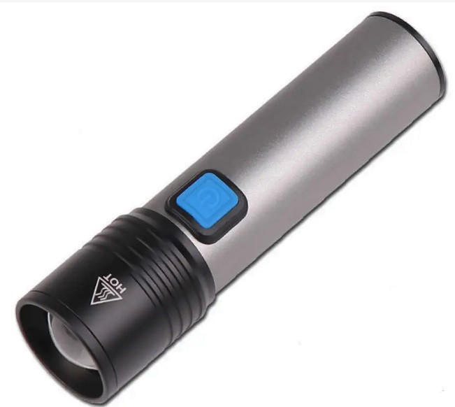 Ліхтар акумуляторний ручний BL-K31-T6 Zoom корпус - алюміній