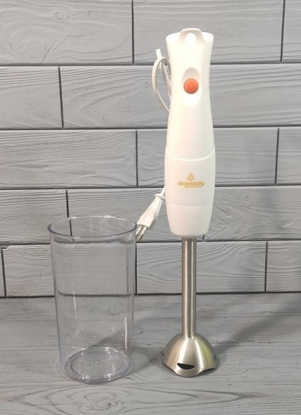 Блендер ручний заглибний Crownberg CB-6220 300 Вт Білий, фото 1