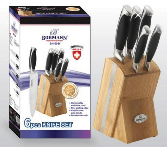 Купить Набор ножей для кухни с подставкой Bohmann BH-5044 кухонные ножи ...