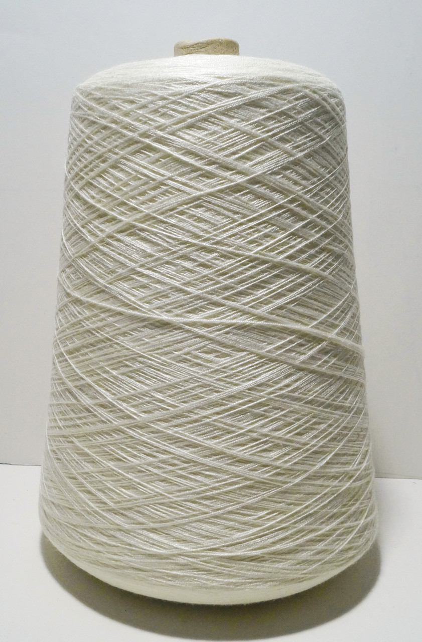 Пряжа для в"язання в бобінах віскоза з еластаном стрейч (Туреччина) МОЛОКО -