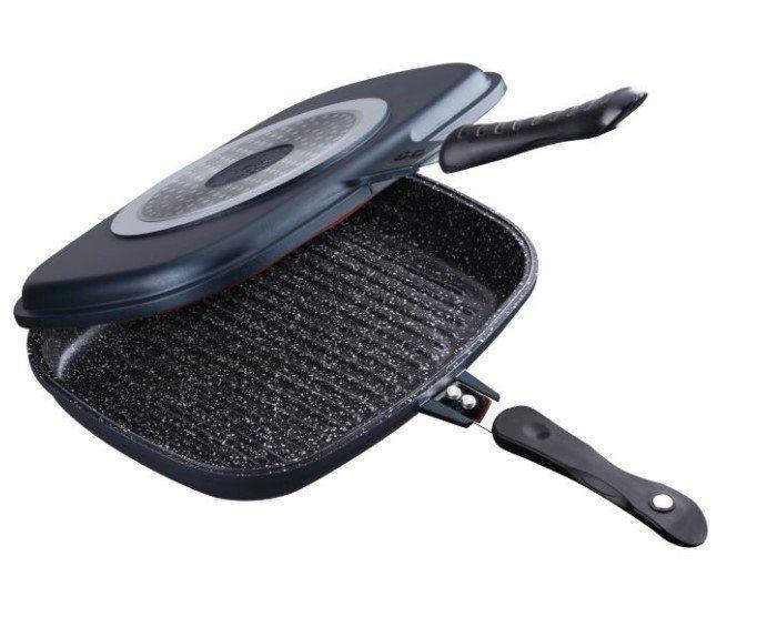 Сковорода гриль для стейків з антипригарним покриттям Peterhof PH-25343-32 двостороння сковорода гриль, фото 1