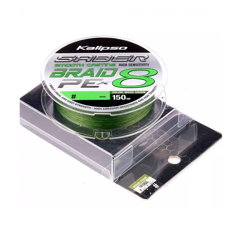 Шнур Kalipso Saber PE X8 MG 150м #0.8/0,14мм