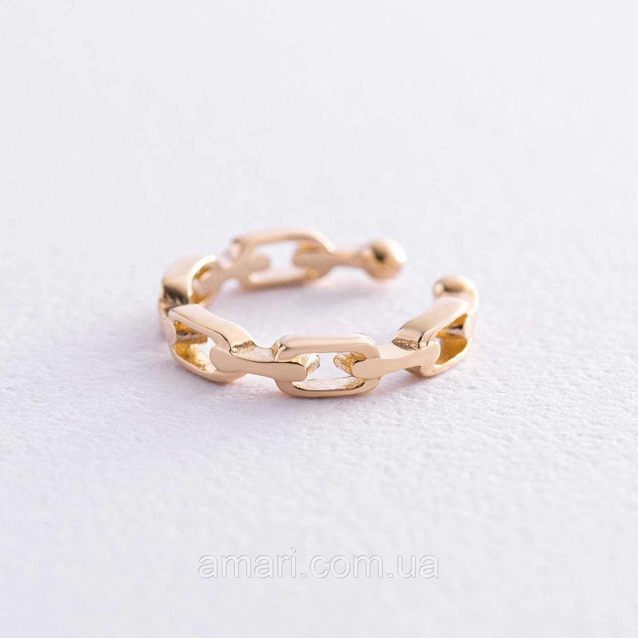 Сережки — кафа "Ціпочка" у жовтому золоті 
с08208, фото 1