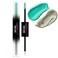 Жидкие тени 2 в 1 HUDA BEAUTY Matte & Metal Melted Double Liquid Eyeshadows Minted/Dinero 4 мл