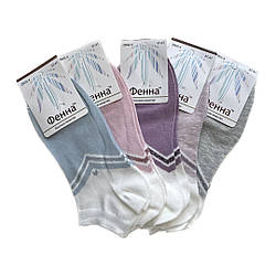 Жіночі шкарпетки з люрексом короткі Фенна 37-417 розмір (набір з 5 пар)