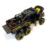 Машинка металева дитяча Ford Raptor з мотоциклом позашляховик, чорна, Автоексперт, 1:24, світло, інерція, відкриваються двері,, фото 5