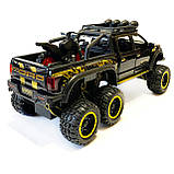 Машинка металева дитяча Ford Raptor з мотоциклом позашляховик, чорна, Автоексперт, 1:24, світло, інерція, відкриваються двері,, фото 8
