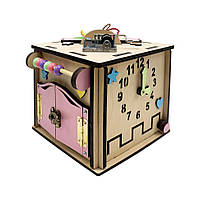 Розвиваюча іграшка бізикуб temple group tg774136 15х15х15 см натуральний Ador