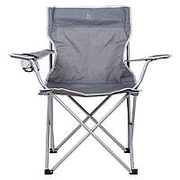 Кресло раскладное удобное туристическое Bo-Camp Foldable Compact Grey до 100 кг для рыбалки природы отдыха MS