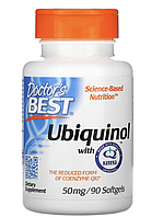 Doctor's Best, Ubiquinol with Kaneka, убихинол, 50 мг, 90 мягких капсул