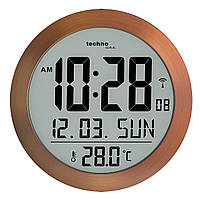 Часы электронныe настенные круглые Technoline WS8038, домашние часы-метеостанция на батарейках 21х21х24 см MS