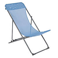 Крісло розкладне зручне туристичне пляжне Bo-Camp Flat Blue до 100 кг для відпочинку, саду MS
