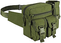 Тактична Поясна Сумка На Стегна Edibazzar Хакі Shopy