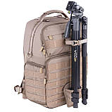 Рюкзак професійний тактичний 27 л Vanguard VEO Range T 48 Beige для відеообладнання 32.5х25х50 см MS, фото 9