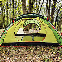 Палатка кемпинговая одноместная двухслойная непромокаемая всесезонная Wechsel Endeavour для туристов MS
