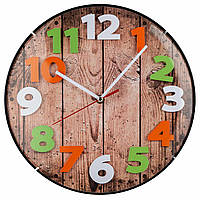 Часы настенные кварцевые оригинальные 31 см Technoline WT7435, интерьерные круглые часы на батарейках MS