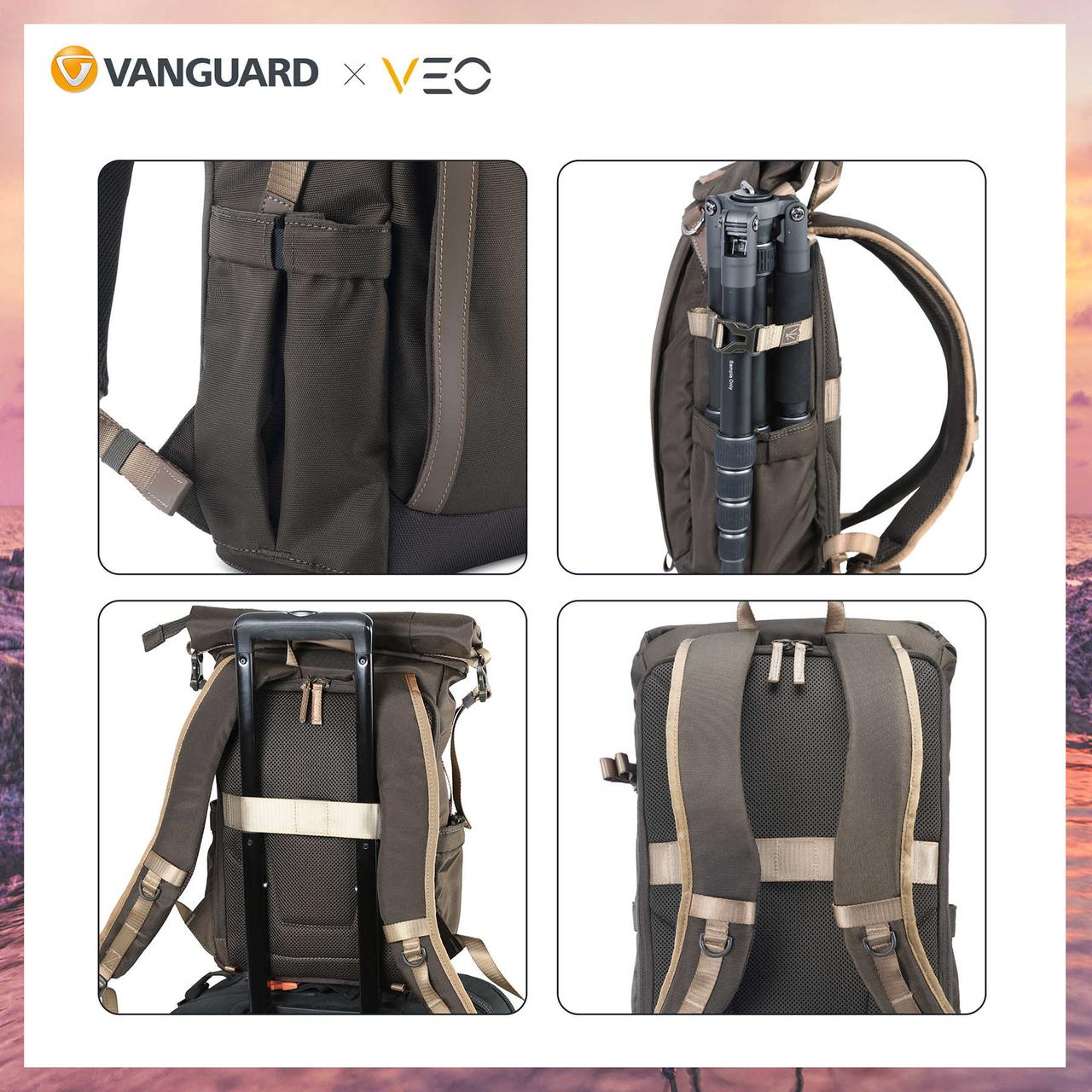 Рюкзак профессиональный туристический удобный 9 л Vanguard VEO GO 37M для фото видеотехники 27х13х40 см MS - фото 6 - id-p1872383005