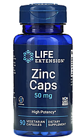 Life Extension, цинк у капсулах, висока ефективність, 50 мг, 90 рослинних капсул