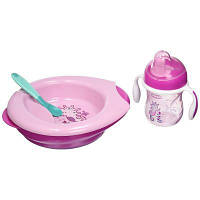 Набор детской посуды Chicco Meal Set 6 м + розовый (16200.11) - Топ Продаж!