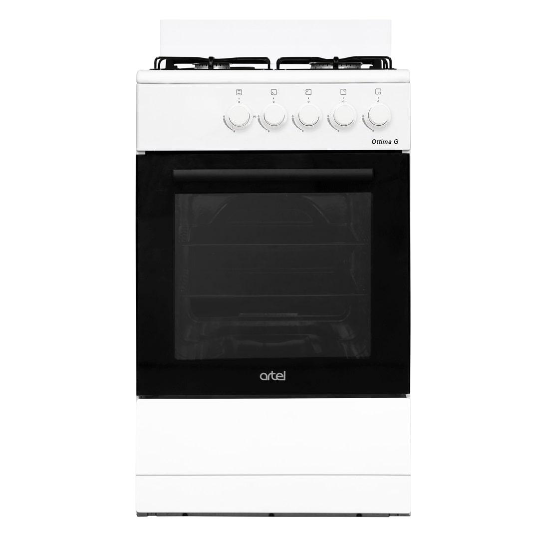 Плита газовая на 4 конфорки со щитком ARTEL Ottima-G white газ-контроль ...