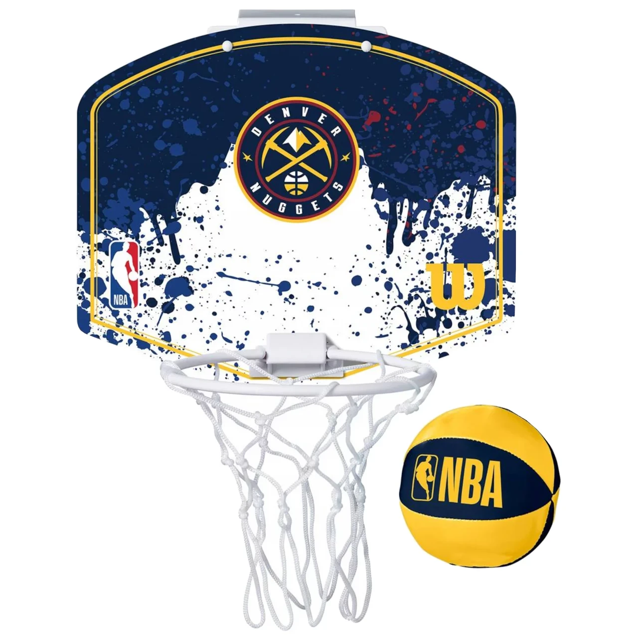 Баскетбольний міні-щит Wilson NBA Team Mini Hoop Denver Nuggets (WTBA1302DEN), фото 1