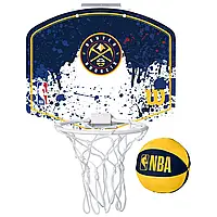 Баскетбольный мини-щит Wilson NBA Team Mini Hoop Denver Nuggets (WTBA1302DEN)