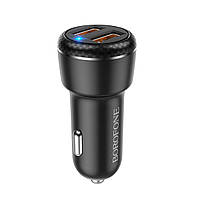 Автомобільний зарядний пристрій BOROFONE BZ17 Core dual port QC3.0 car charger set(Type-C)