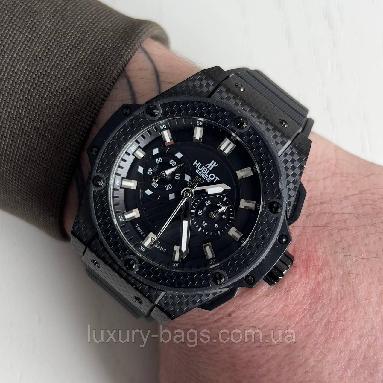 Годинник наручний H.u.b.l.o.t King Power All Black