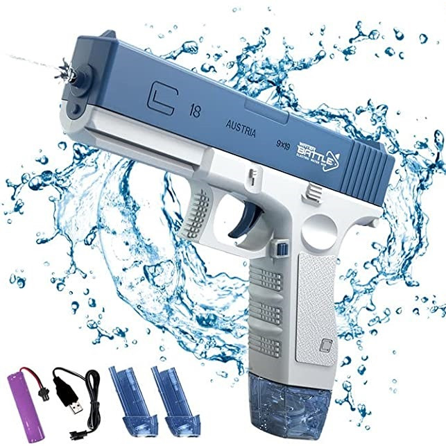 Водний пістолет Water Battle Electric Water Gun Blue